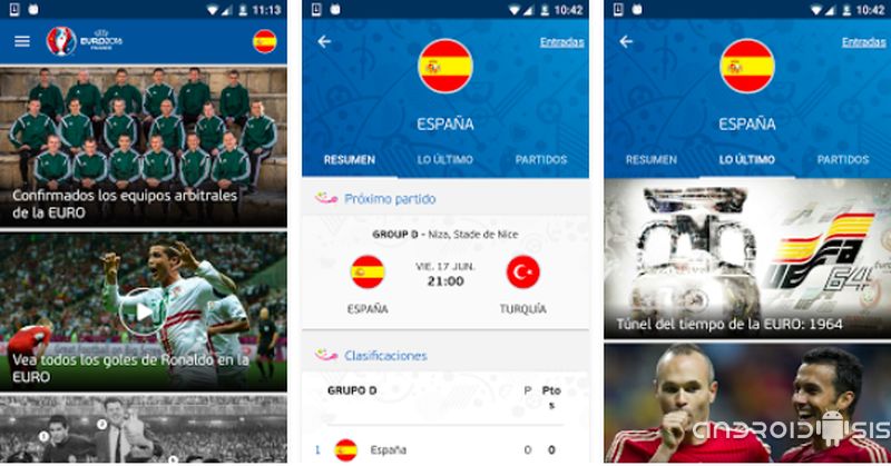 Todo lo que debes conocer acerca de la Eurocopa 2016 lo sabrás con la aplicación oficial para Android