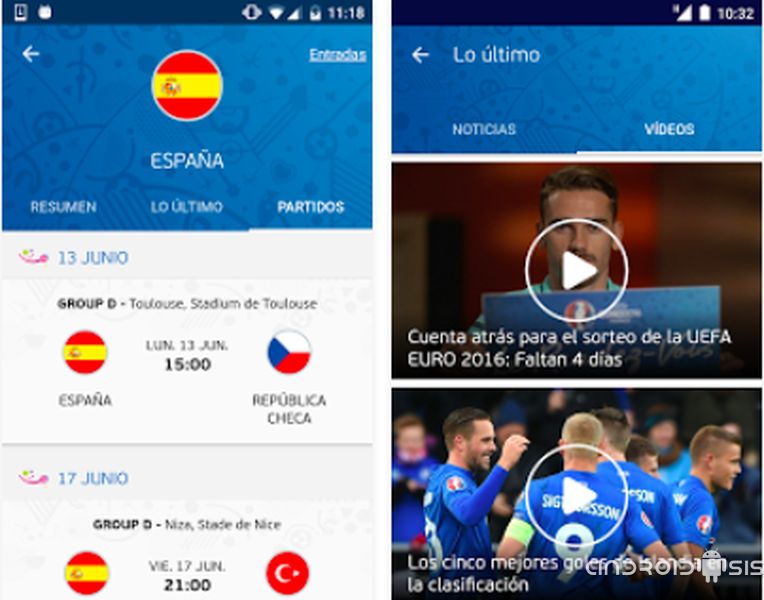 Todo lo que debes conocer acerca de la Eurocopa 2016 lo sabrás con la aplicación oficial para Android