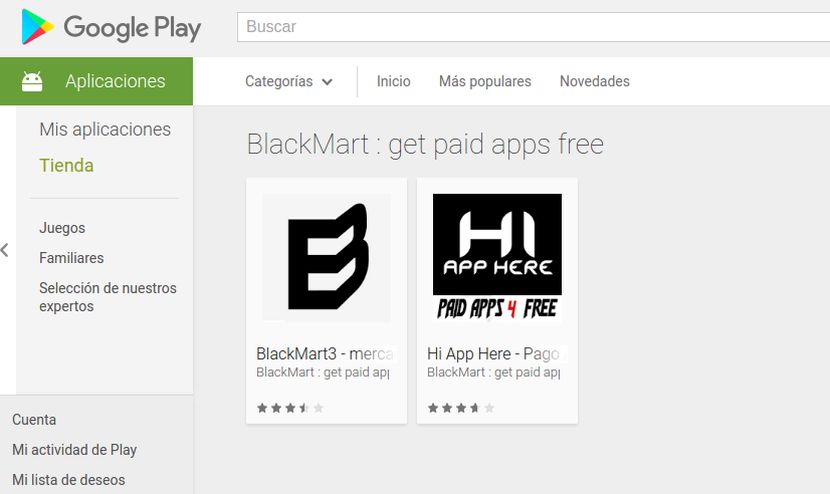 BlackMart se cuela en el Play Store bajo el nombre de BlackMart3 y ya lleva las 500.000 instalaciones